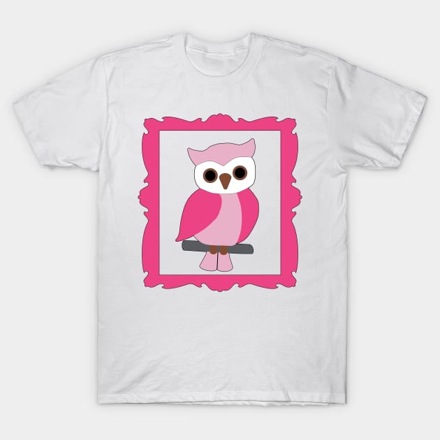 Pink Owl T-Shirt by CBV